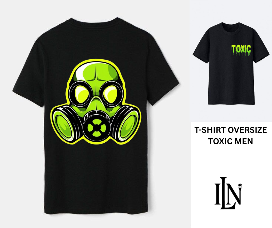 Toxic Vibes - T-shirt Oversize Homme