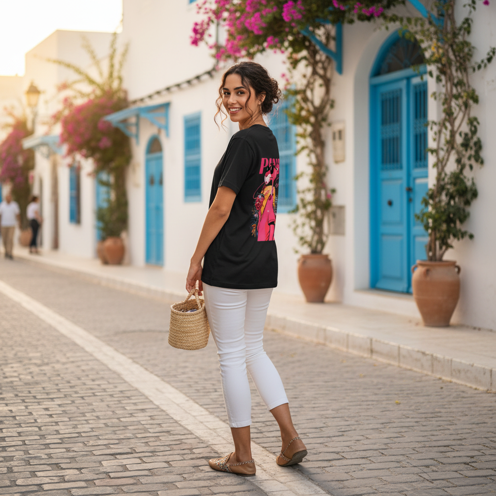 T-shirt Oversize Pink Panther