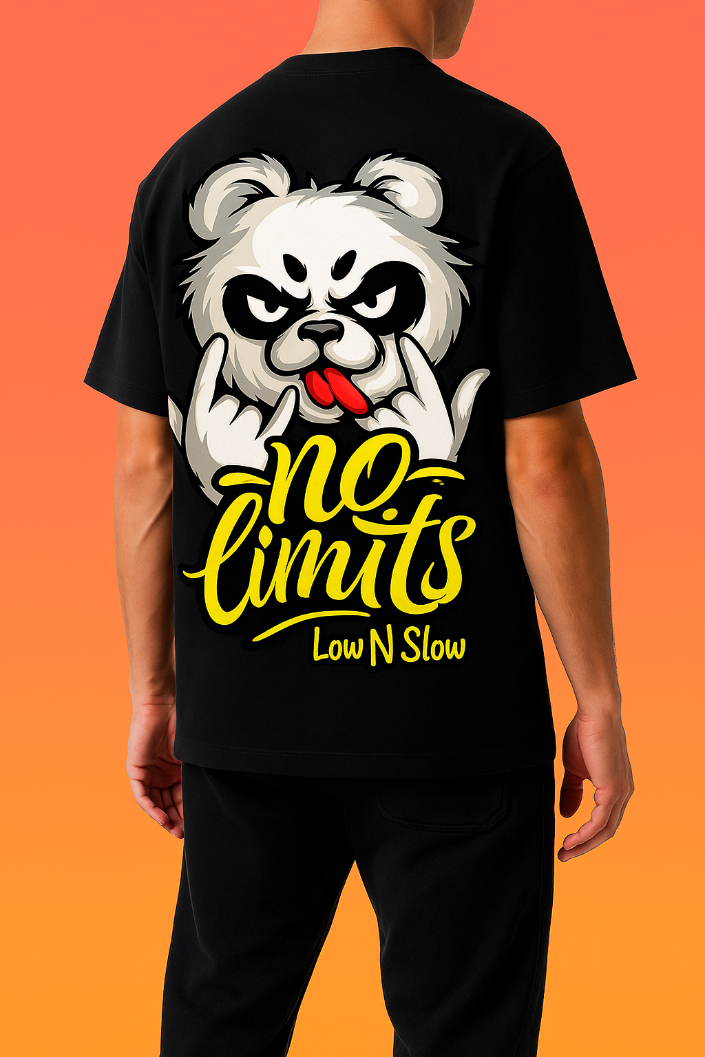 T-shirt over size"No Limits"