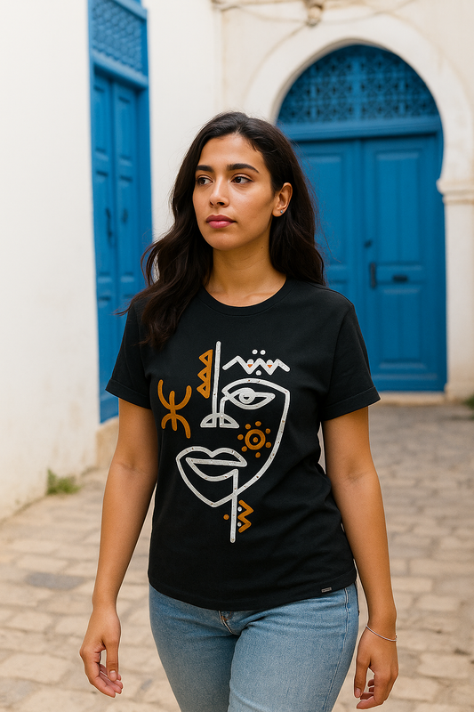 T-shirt Femme Ilena – Visage Amazigh