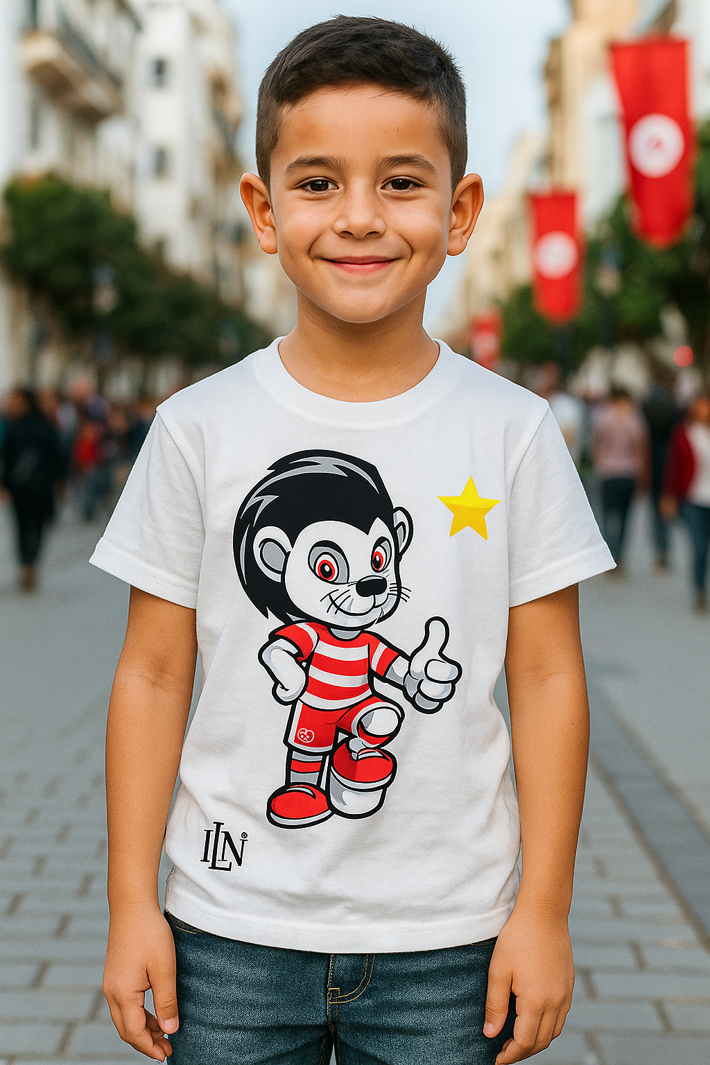 T-shirt Enfant Ilena « Petit Lion Clubiste » – Édition spéciale