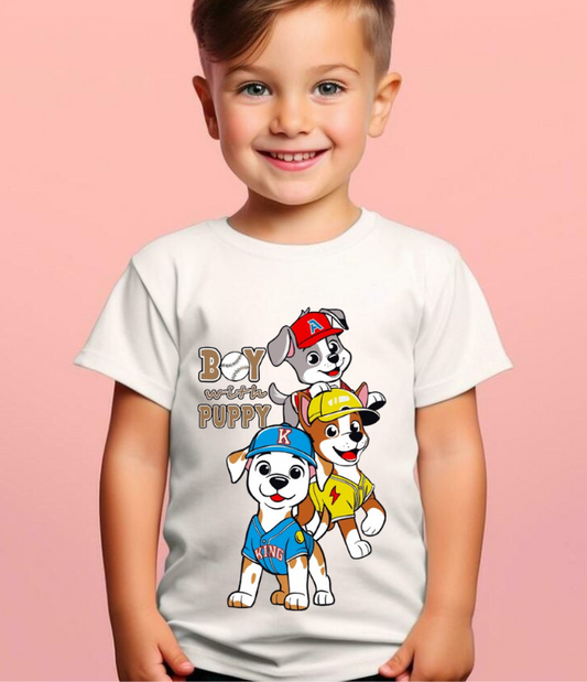 T-shirt Kids « Boy with Puppy »