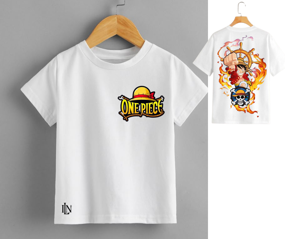 T-shirt Enfant ILENA – Édition Pirate Anime Blanc Premium