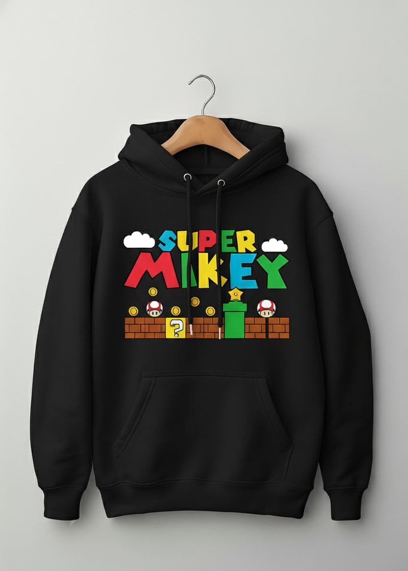 Sweat à Capuche Enfant ILENA "Super Mikey