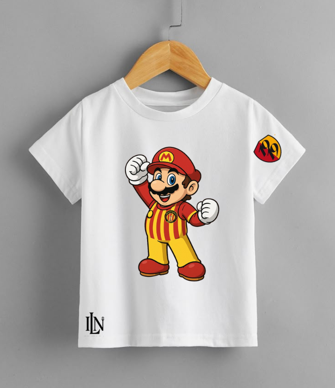 T-shirt Enfant Ilena « Super Mario Espérantiste » – Édition spéciale