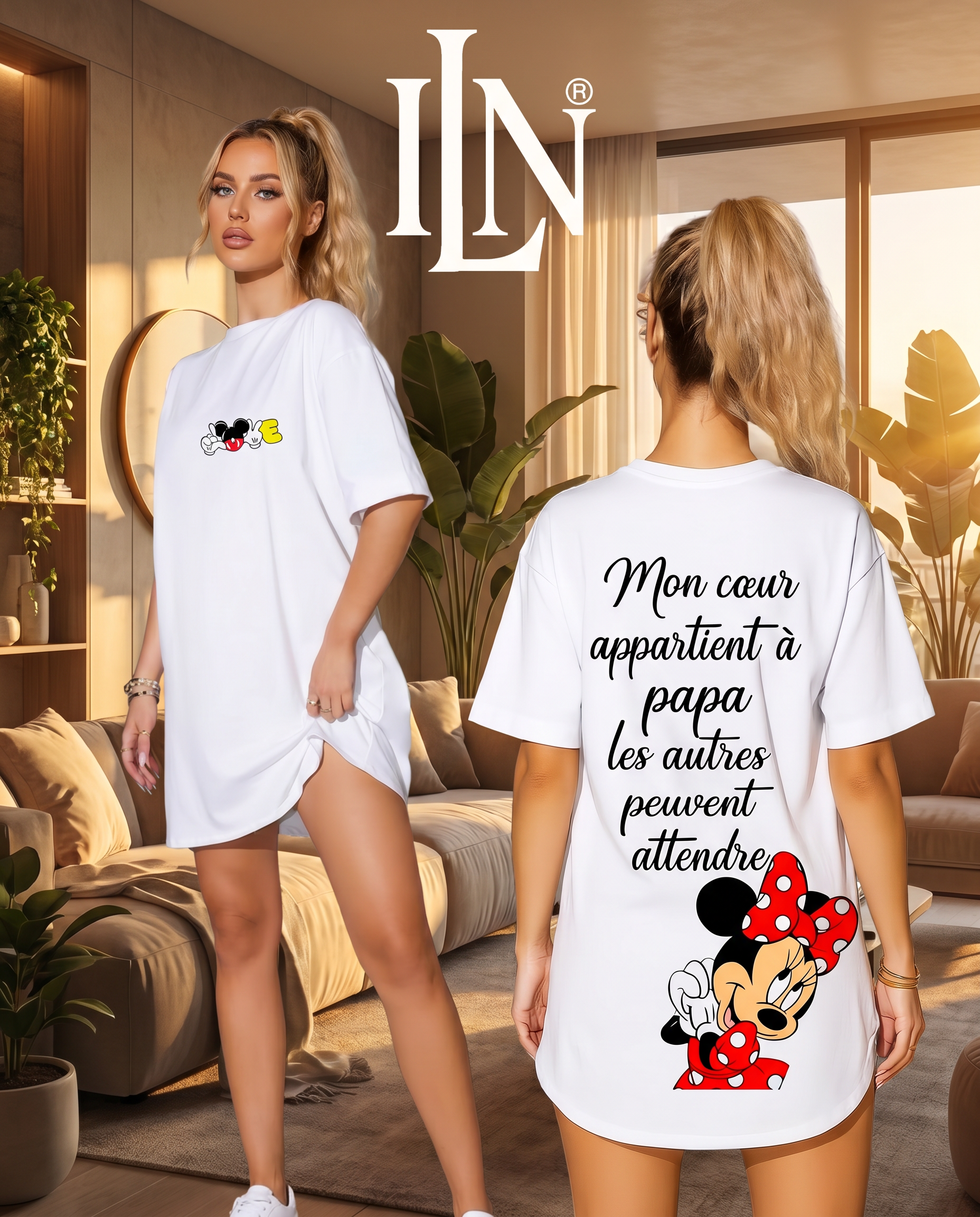 T shirt Robe Oversize long