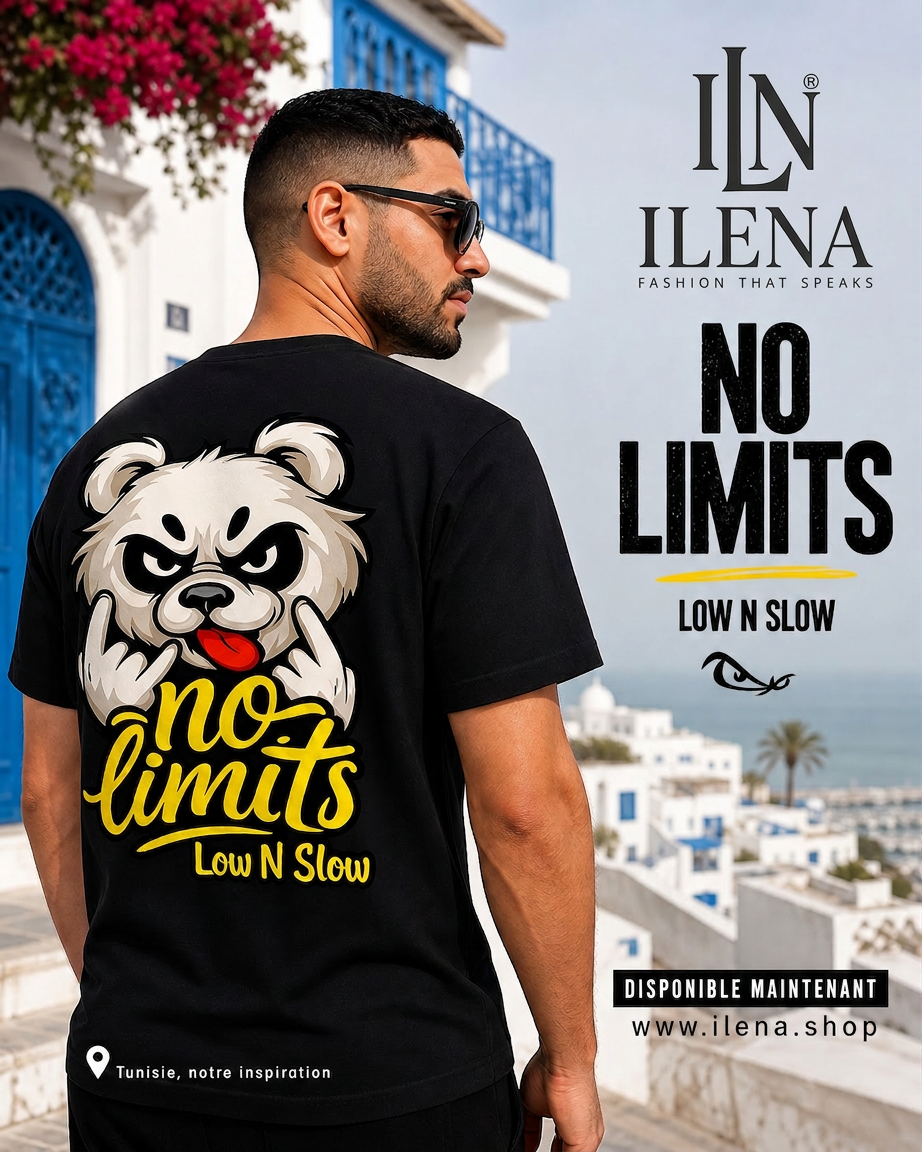 T-shirt over size"No Limits"