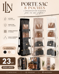 Support de Rangement Ilena – Organisateur Suspendu pour Sacs et Accessoires