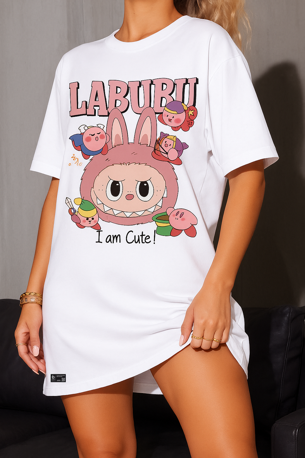 T-shirt Robe Oversize  "Labubu "