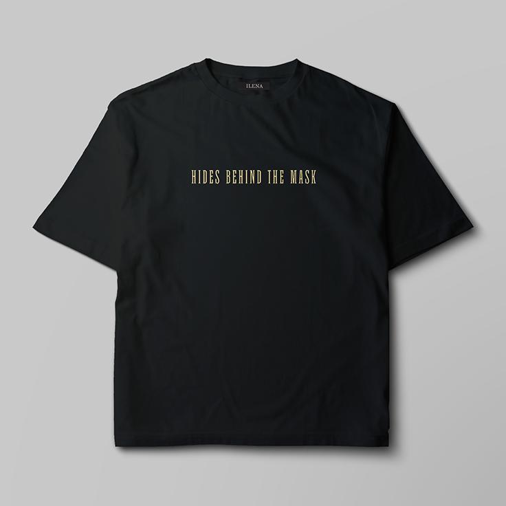 T shirt oversize homme double face