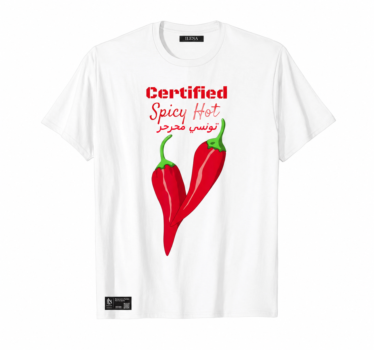 T-shirt ILENA "Certified Spicy Hot – تونسي محرحر