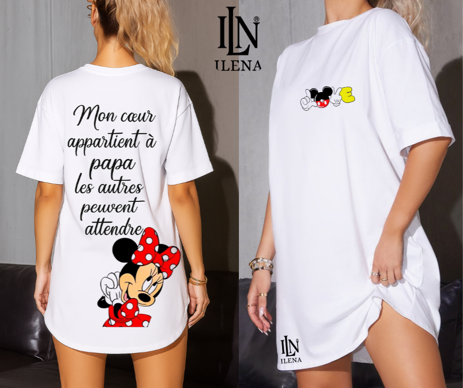 T shirt Robe Oversize long